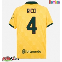 Camiseta AC Milan Samuele Ricci #4 Tercera Equipación 2025-26 manga corta
